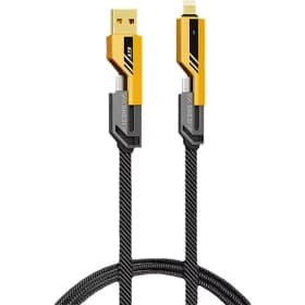 کابل تبدیل 4 در 1 تایپ سی/لایتنینگ/USB اکسیوم مدل CAB009 - تصویر 2