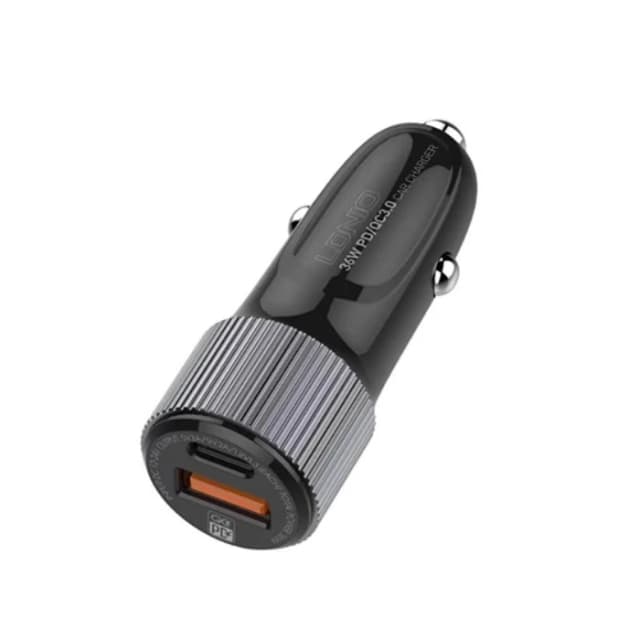 شارژر فندکی الدینیو مدل C510Q به همراه کابل تبدیل usb-C - تصویر 3