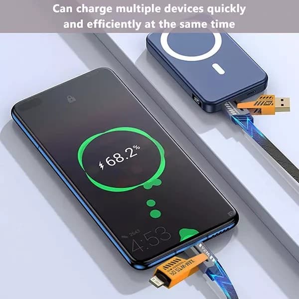 کابل تبدیل 4 در 1 تایپ سی/لایتنینگ/USB اکسیوم مدل CAB009 - تصویر 3