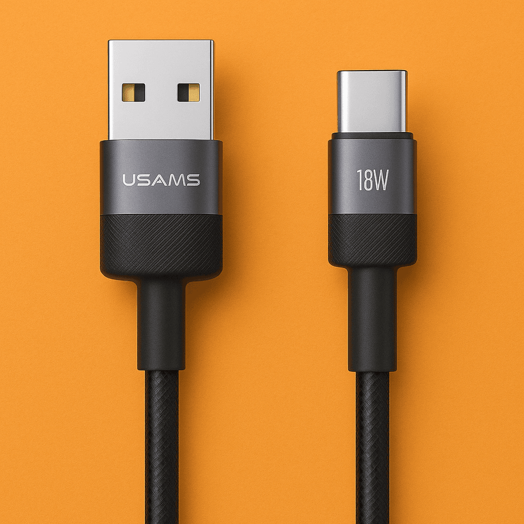 کابل شارژ تایپ C یوسمز مدل SJ718 طول ۱.۲ متر