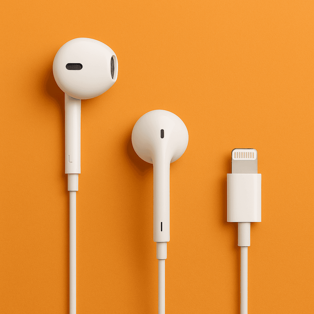 هندزفری اپل مدل EarPods با کانکتور Lightning | دو گوشی | مخصوص آیفون